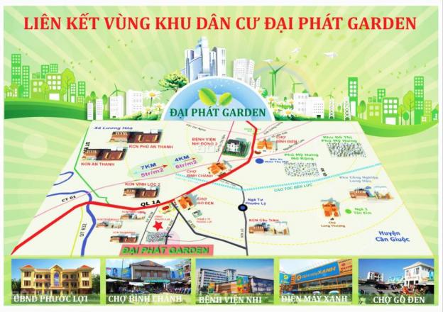 Mở bán KDC Đại Phát Garden 90m2 chỉ 190 tr nhận nền cam kết lợi nhuận 20%. LH 0909324055 8892959