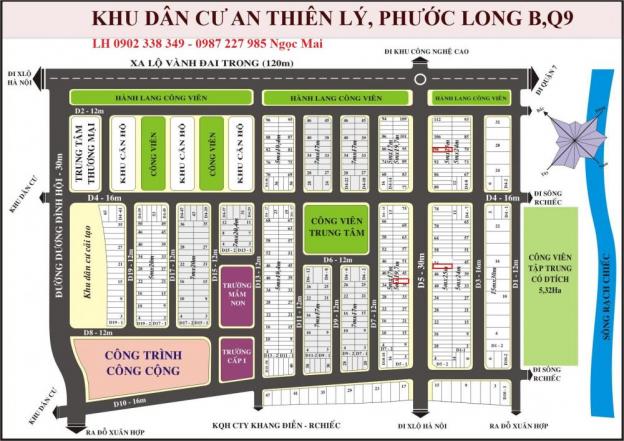 Bán đất nền dự án An Thiên Lý Quận 9, DT 5x25m, đường 30m 9099780