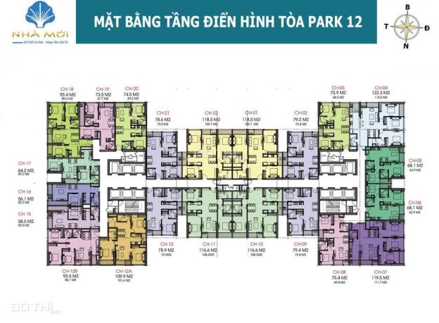 Bán cắt lỗ nhanh căn hộ 2PN sáng tầng trung tòa Park 12 Times City giá 3.25 tỷ (Bao phí) 8946420