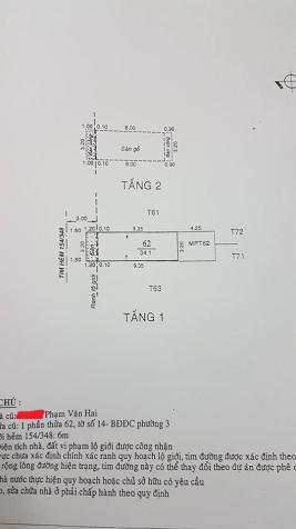 Cần bán gấp nhà gần khu chợ Phạm Văn Hai 9107025