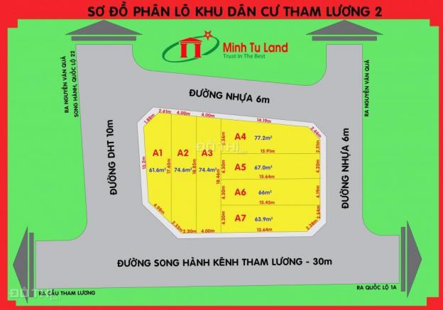 Đất nền Nguyễn Văn Quá - Quận 12 - Gần cầu Tham Lương -  SH riêng 8985233