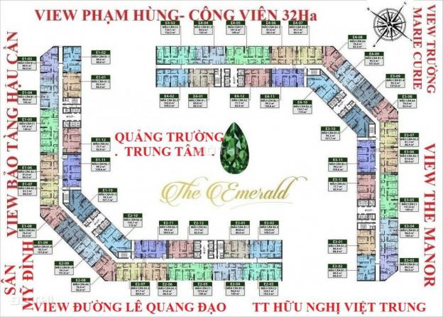 Bán căn hộ dự án The Emerald CT8 Mễ Trì, Mỹ Đình giá 28 triệu/m2. LH: 0986.515.058 9084043