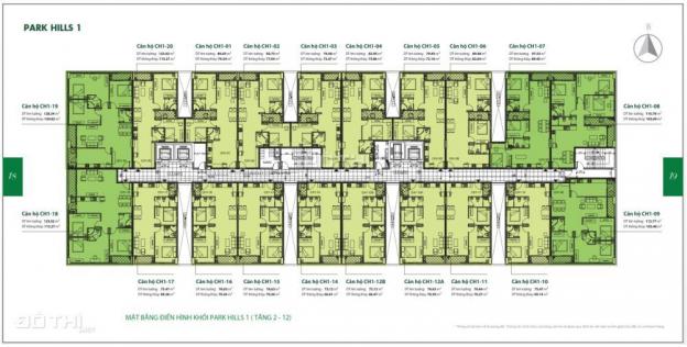 Bán căn hộ chung cư tại dự án Cityland Park Hills, Gò Vấp, diện tích 83m2 giá 2.2 tỷ 9106644