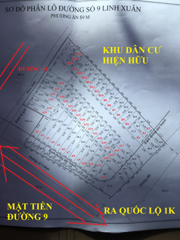 Đầu tư – sinh lời cao ngay lô đất đường Số 9, Linh Xuân, 1,3 tỷ/50m2, thổ cư 100%, SHR, XDTD 9215820