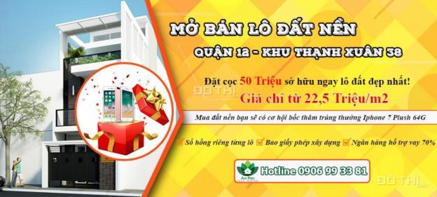 Bán đất nền phường Thạnh Xuân, quận 12 giá rẻ 9184123