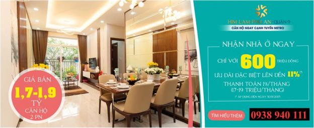 Chuẩn bị đi nước ngoài cần bán căn hộ Him Lam Phú An, tầng 04 view hồ, giá 1.830 tỷ, LH 0938940111 9581457