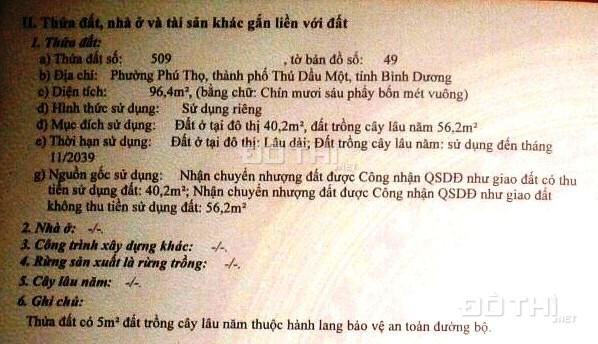 Bán đất P Phú Thọ, Thủ Dầu Một đường 4m thông cách ngã tư Phú Văn 500m. LH 0941552905 9267632