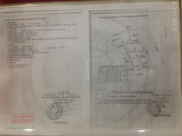 Bán đất đường Số 10, Hiệp Bình Phước, Thủ Đức, giá 27.5 tr/m2 9333686