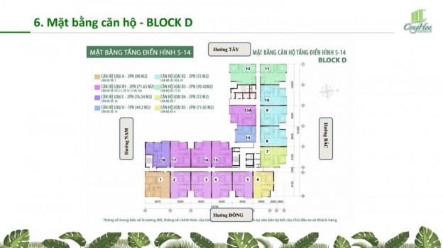 Mở bán 40 căn hộ đẹp nhất Cộng Hòa Garden, Tân Bình, giá 2.2 tỷ/2PN, DT 72m2 10531313