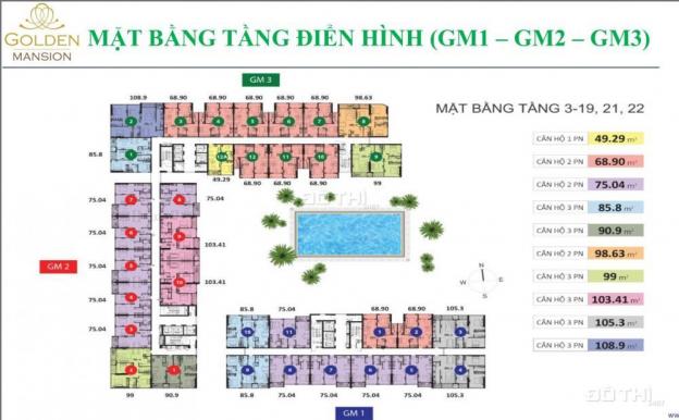Cập nhật ngày 23/02/18: Tổng hợp các căn hộ Golden Mansion, Phú Nhuận chuyển nhượng lại giá rẻ 9919857