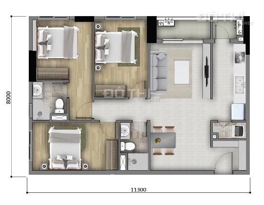 Cần bán căn hộ Botanica Premier, 3 phòng ngủ, 2WC, hướng Đông, 90m2, căn góc tầng 20 10576641