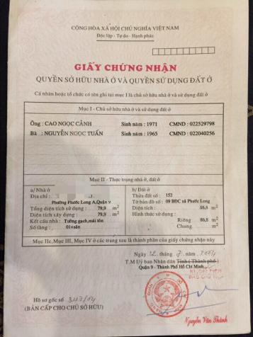 Bán nhà cấp 4 đường 26, Tây Hòa, Phước Long A, Q9 10943428