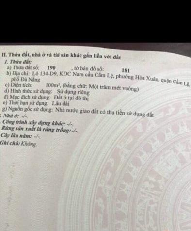 Bán đất đường Đống Công Trường, phường Hòa Xuân, quận Cẩm Lệ, thành phố Đà Nẵng 10928321