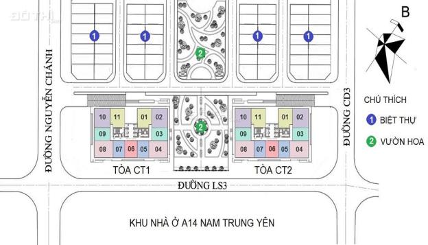 Bán suất ngoại giao CH 2PN, 61m2 dự án A10 Nam Trung Yên, vào tên trực tiếp CĐT, giá 29.5 tr/m2 10925206