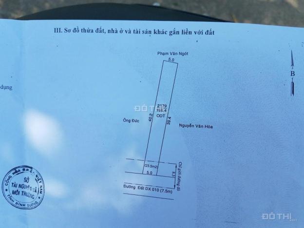 Bán nhà đất tại đường DX 010, Phường Phú Mỹ, Thủ Dầu Một, Bình Dương diện tích 198m2 10943494