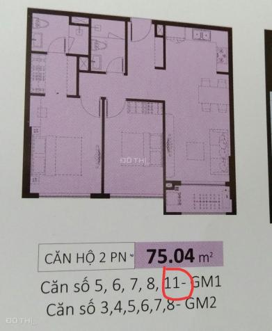 Golden Mansion, GM1, căn 11 tầng 13, view hồ bơi đẹp, 75.04m2, giá 3.3 tỷ, đã trả 99% tiền mặt 10946996