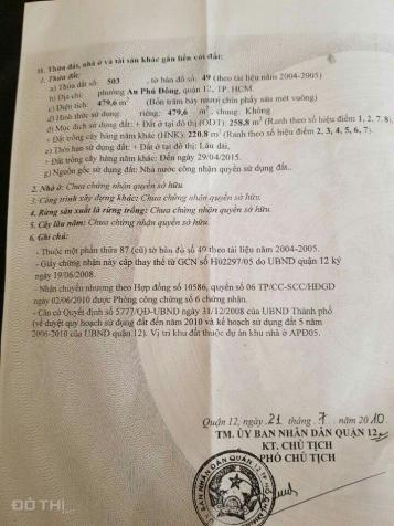 Bán đất tại đường Vườn Lài, Phường An Phú Đông, Quận 12, diện tích 480m2 giá 6.5 tỷ 11008430