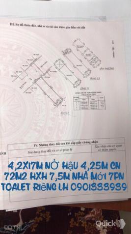 Nhà bán HXH 8m Nguyễn Thái Bình, Q. 1, 4.2x17m nở hậu, 3 lầu, ST mới 7PN, bán 16 tỷ 0901333939 11030235