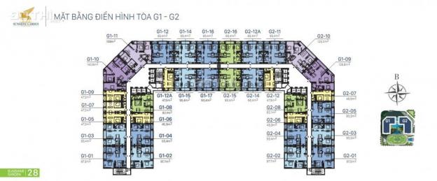 Bán căn hộ CC tại dự án Sunshine Garden, Hai Bà Trưng, Hà Nội diện tích 12891m2 giá 29 - 38tr/m2 11040334