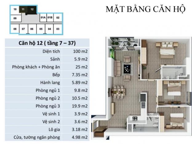 Căn hộ cao cấp 114m2, giá chỉ 17,5 tr/m2 tại FLC 418 Quang Trung, nhận nhà ở ngay 11057642