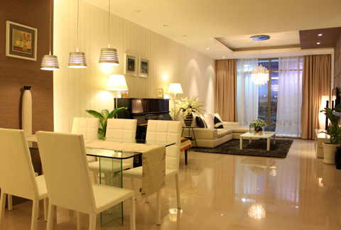 Cho thuê CHCC CC 71 Nguyễn Chí Thanh, 110m2, 2PN, 14tr/th, nhà đẹp. LH: 0915074066 11137864