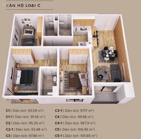Bán căn hộ chung cư tại dự án Gamuda, Hoàng Mai, trả chậm 2 năm không lãi, chiết khấu ngay 6% 11100037