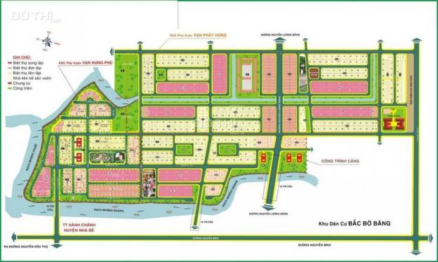 Bán đất nền dự án KDC Phú Xuân Vạn Phát Hưng, Nhà Bè, diện tích 138m2, giá 23.5tr/m2. 0932040609 11137345