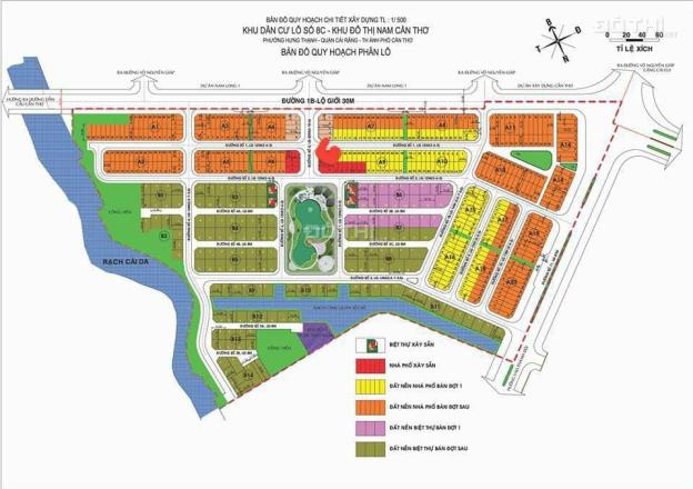 Bán đất nền cực đẹp MT lộ 30m block A3 - 18 và A4 - 17 diện tích 102.6m2 KDC Nam Long - 0907417960 11138659