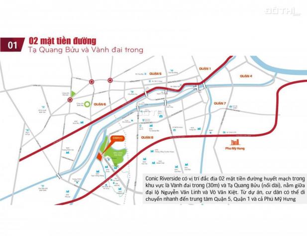 Căn hộ ven sông mặt tiền Tạ Quang Bửu, Q.8, giá chỉ 1,1 tỷ/2PN, thanh toán cực dễ với 5% /2th 11153527