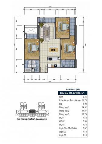 Bán căn hộ chung cư tại dự án Goldsilk Complex, Hà Đông, Hà Nội, diện tích 109m2, giá 2.3 tỷ 11263211