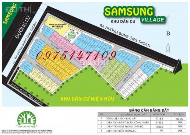 Cần bán nhanh lô đất sổ hồng dự án Samsung Village 1, Bưng Ông Thoàn, Q. 9, DT 5,6x14,2m 11272541