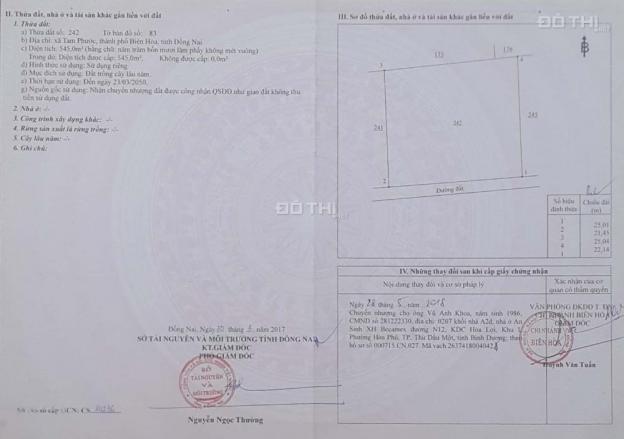 Đất Biên Hòa sổ hồng CC, giá TT 4.4 triệu/m2, ngay KCN Tam Phước, Quốc Lộ 51. LH 0971.035.004 11281081