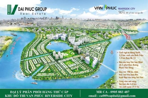 Tôi cần bán gấp nhà thô shophouse, 5x20m, block N MT 35m thuộc KĐT Vạn Phúc Riverside City, 7.8 tỷ 11511021