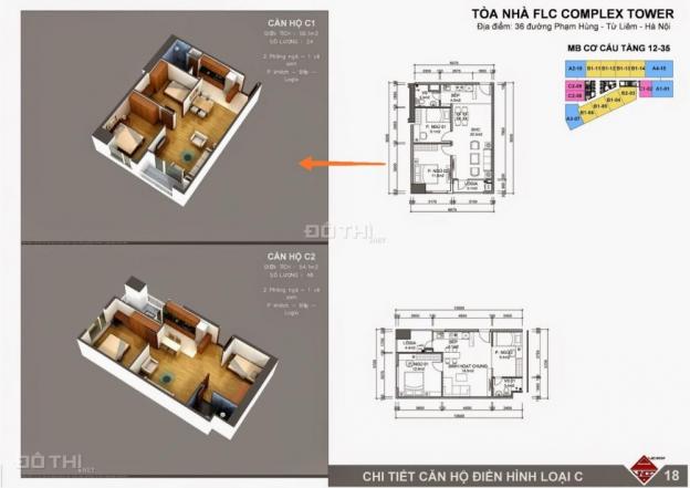 Cần bán căn hộ chung cư cao cấp FLC 36 Phạm Hùng. Diện tích: 56m2, ban công ĐN, nhìn ra Keangnam 11356741