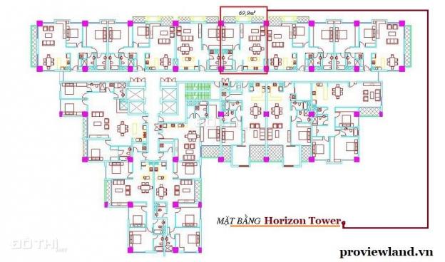 Cho thuê căn hộ tại tòa nhà Horizon, Quận 1, diện tích 70m2, giá 18.61 triệu/tháng 11488002