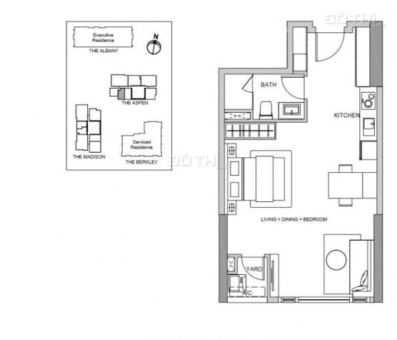 Bán nhanh căn hộ Gateway Thảo Điền Q2, 1PN, nhà mới trang trí đẹp. LH 0903 82 4249 Vân 11515269