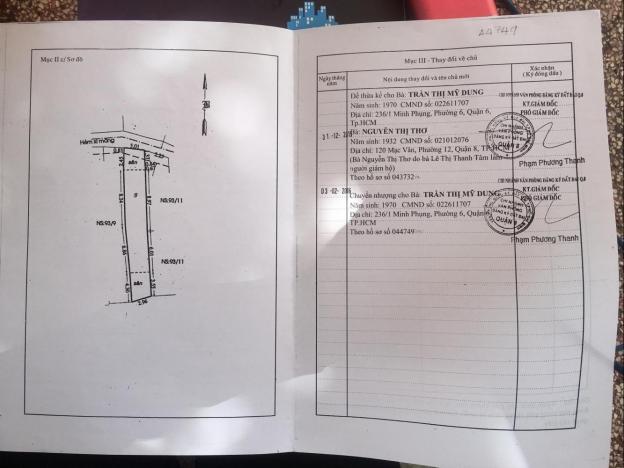 Bán gấp nhà cấp 4 hẻm 373, đường Bùi Minh Trực, Phường 6, Quận 8. LH 0908452222 11375261