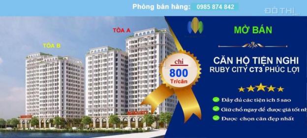 Bán căn hộ chung cư tại Dự án Ruby CT3 Phúc Lợi, Long Biên, Hà Nội diện tích 54m2, giá 800 triệu 11530314