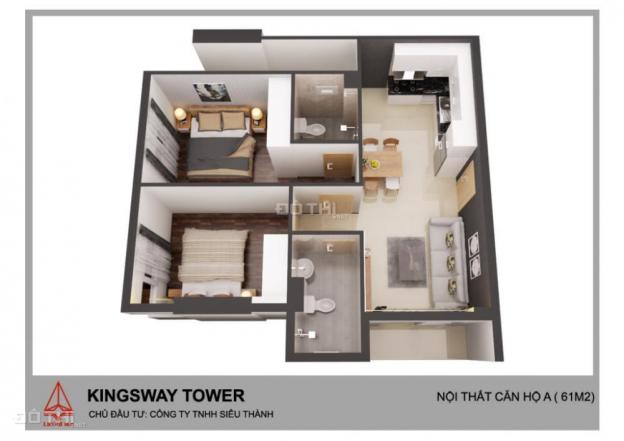 Bán căn hộ chung cư tại Kingsway Tower, Bình Tân, Hồ Chí Minh, diện tích 56m2. Giá 980 tr 11613512