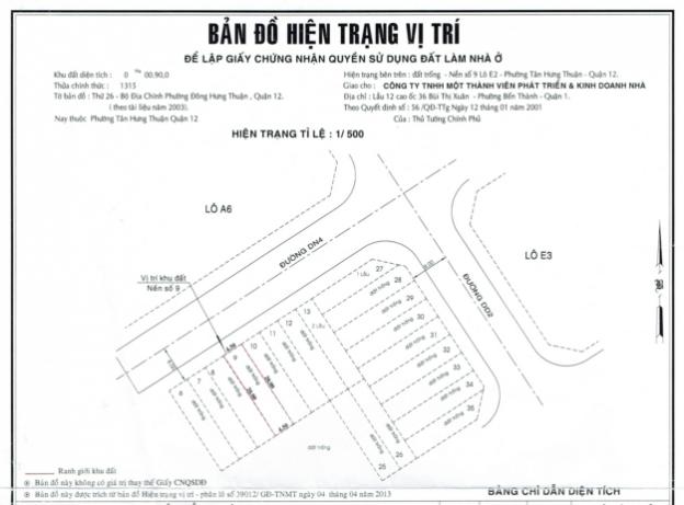 Bán đất nền đã có sổ riêng, DT 4.5x20m, ngay UBND P. Tân Hưng Thuận, Q12 11869475