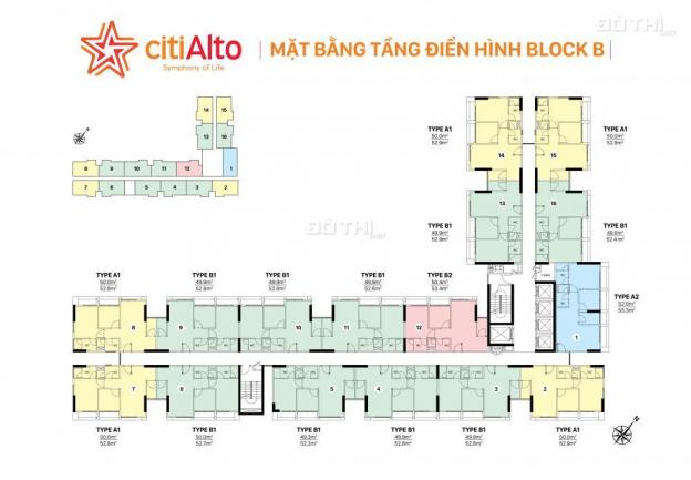 Mở bán căn hộ Citi Alto Quận 2, 55m2, giá 1.55 tỷ, thanh toán 30 tháng, 2PN, 2WC, LH 0903.855.987 11836322