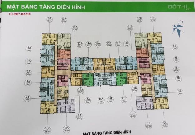 Chính chủ bán căn 2 phòng ngủ, 66.9m2 chung cư 282 Nguyễn Huy Tưởng, giá 1.4 tỷ 11836691