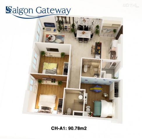 Trung tâm sang nhượng căn hộ Sài Gòn Gateway - Giá 1.62 tỷ/căn. LH Ms Hạnh Opal Home 0909.89.2122 11890174