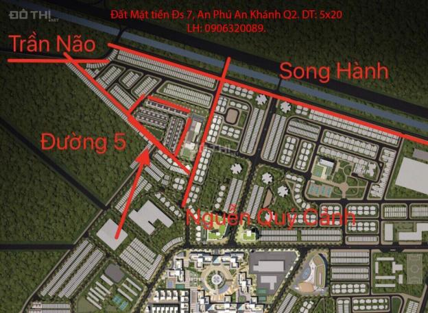 Bán đất mặt tiền đường số 7, An Phú An Khánh, Quận 2. Đối diện công viên, sát siêu thị, giá tốt 11912077