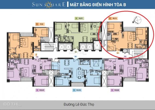 Sun Square Mỹ Đình: Căn góc 3PN, giá tốt nhất vừa ra hàng, TT tròn 900 triệu nhận nhà ở luôn 11966847