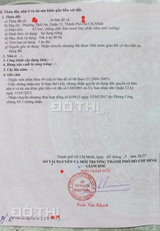 Chính chủ cần bán gấp 70m2 đất đường Lê Thị Riêng, giá đúng 990 triệu, sổ hồng riêng sang tên ngay 12009077