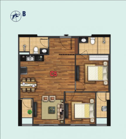 Bán căn hộ chung cư tại dự án chung cư X1-26 Liễu Giai, Ba Đình, Hà Nội 2PN, DT 68m2, giá 4.5 tỷ 12062631