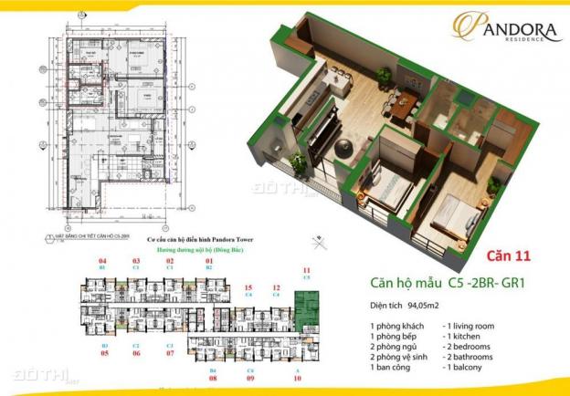 Chỉ từ 650 triệu nhận ngay căn hộ Pandora Thanh Xuân, 2 3 PN, căn đẹp, view đẹp, ưu đãi cao 11964974