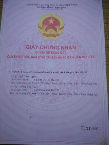 Cần bán nhà mặt tiền Quốc lộ 1A thị trấn Diễn Châu - Huyện Diễn Châu - Nghệ An 12099731