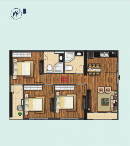 Bán căn hộ chung cư tại đường Liễu Giai, Ba Đình, Hà Nội, 3PN, giá 4.5 tỷ 12062626